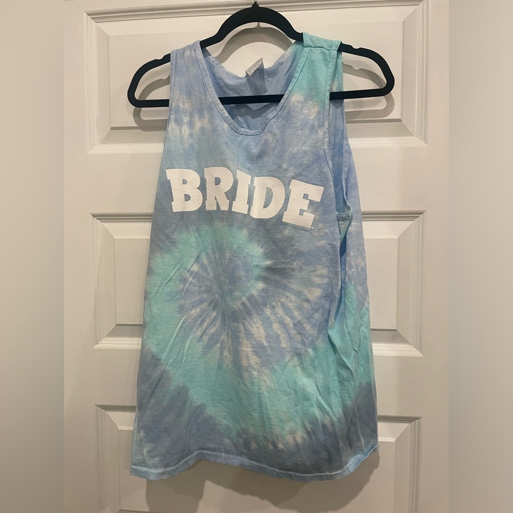 Tie Dye- Bride Tank Top- Size Large